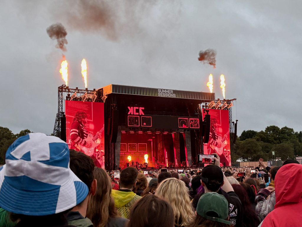 Glasgow concert for My Chemical Romance with Aspen Solutions running print management
