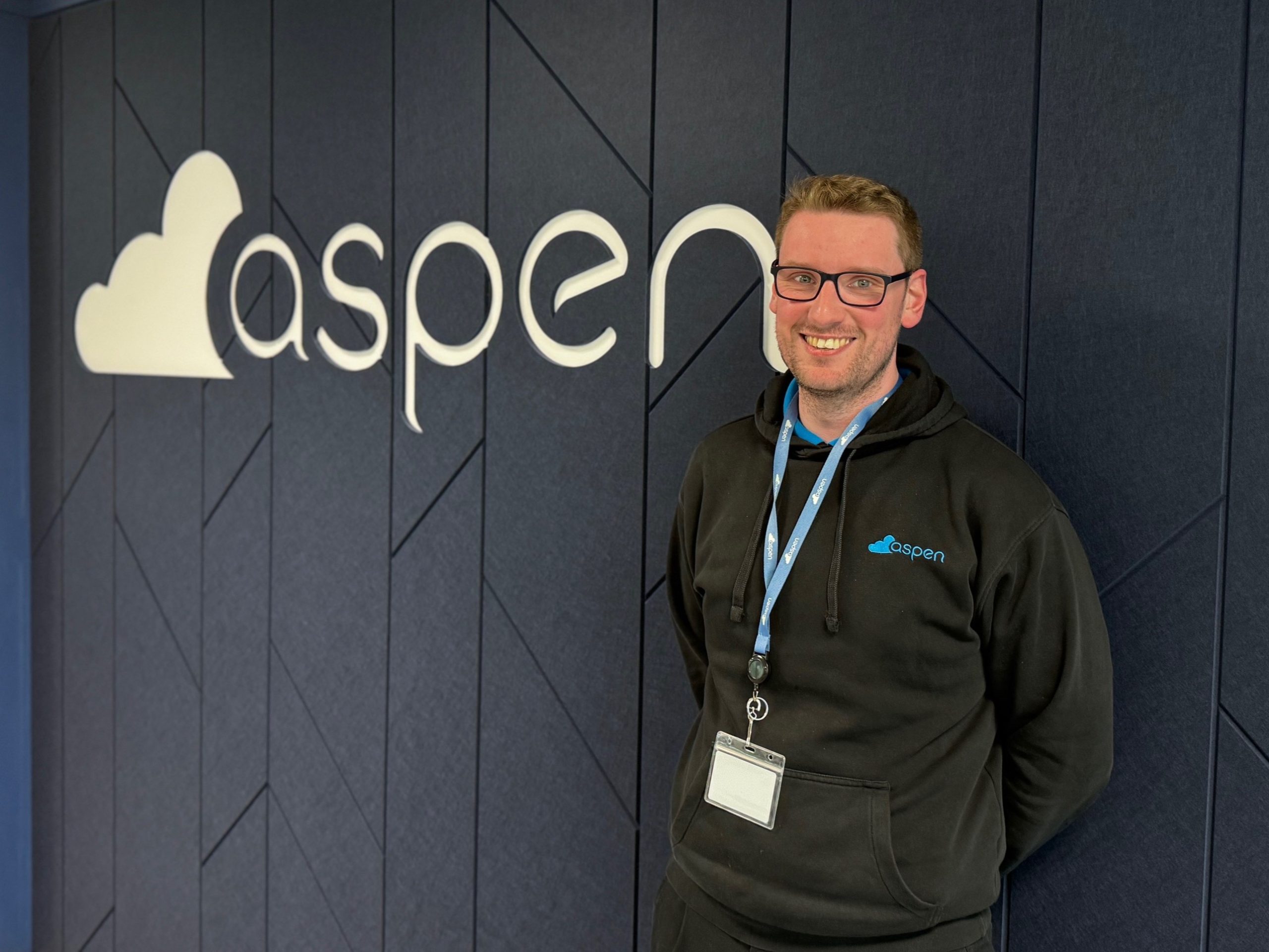 Callum Kilgour at Aspen Solutions Head Office