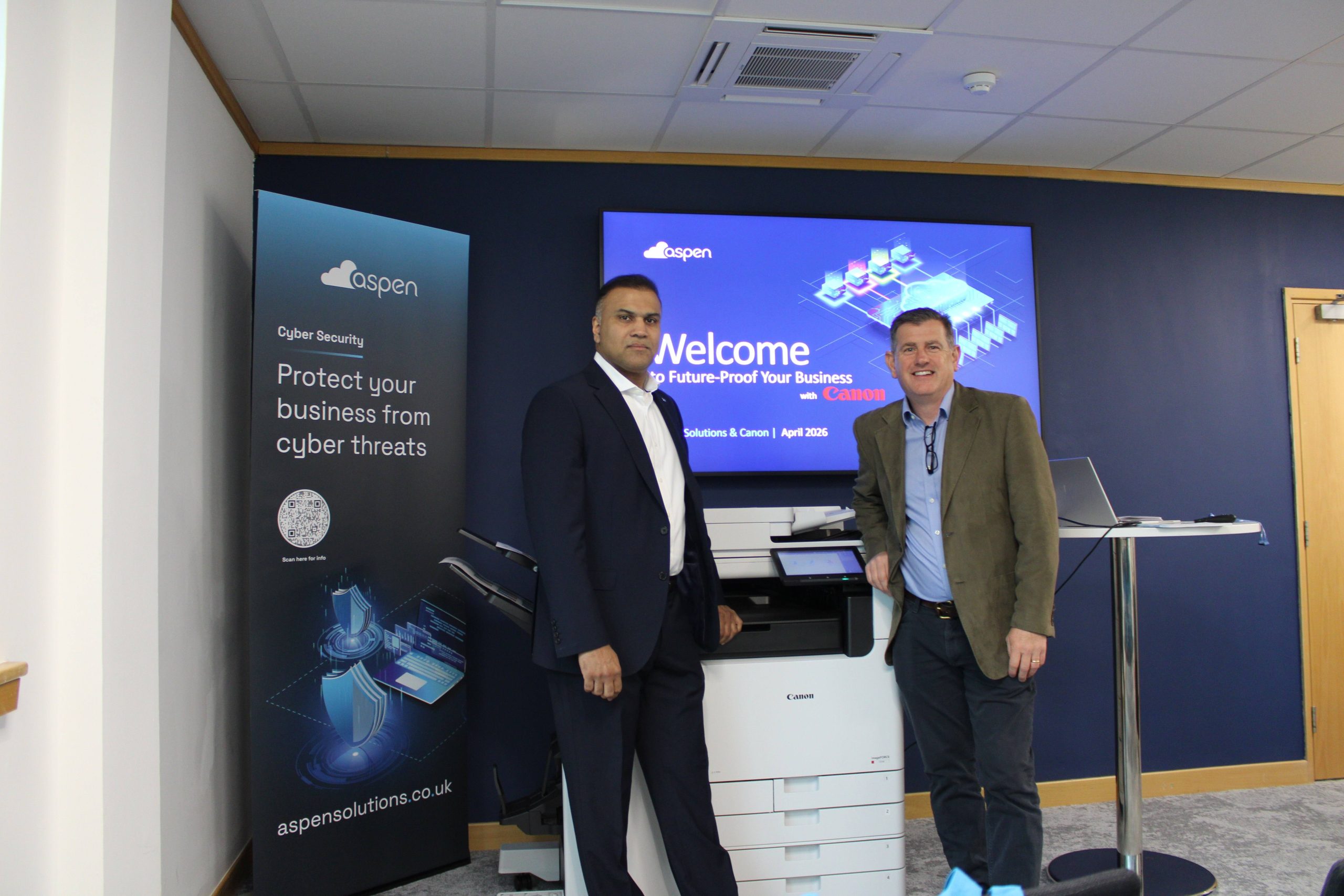 aspen solutions cyber security event with canon