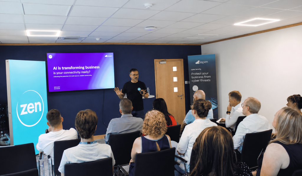 Zen event on AI with aspen solutions glasgow HQ audience