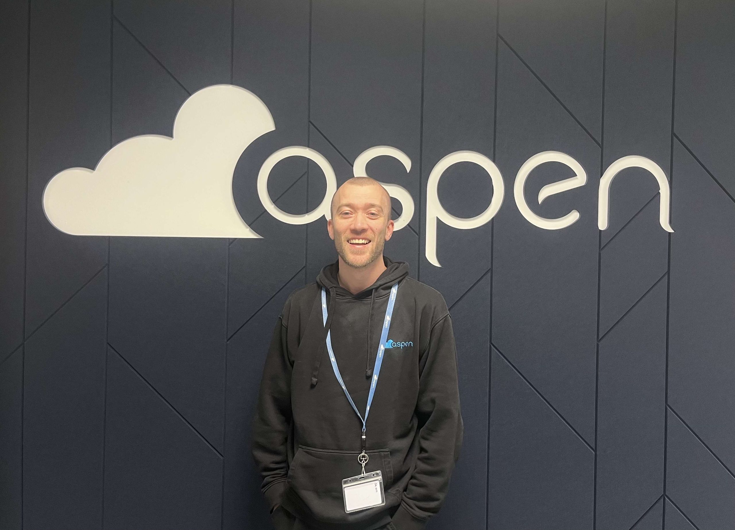 Stephen Keating at Aspen Solutions Glasgow HQ